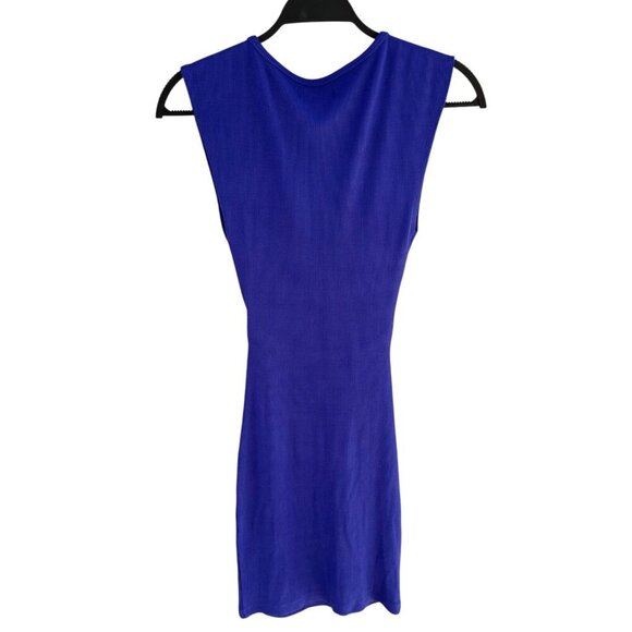 L*Space Womens Size S Cobalt Blue Remi Dress Flirty Front Cut Out NWT ~MSRP $119 - Picture 7 of 13